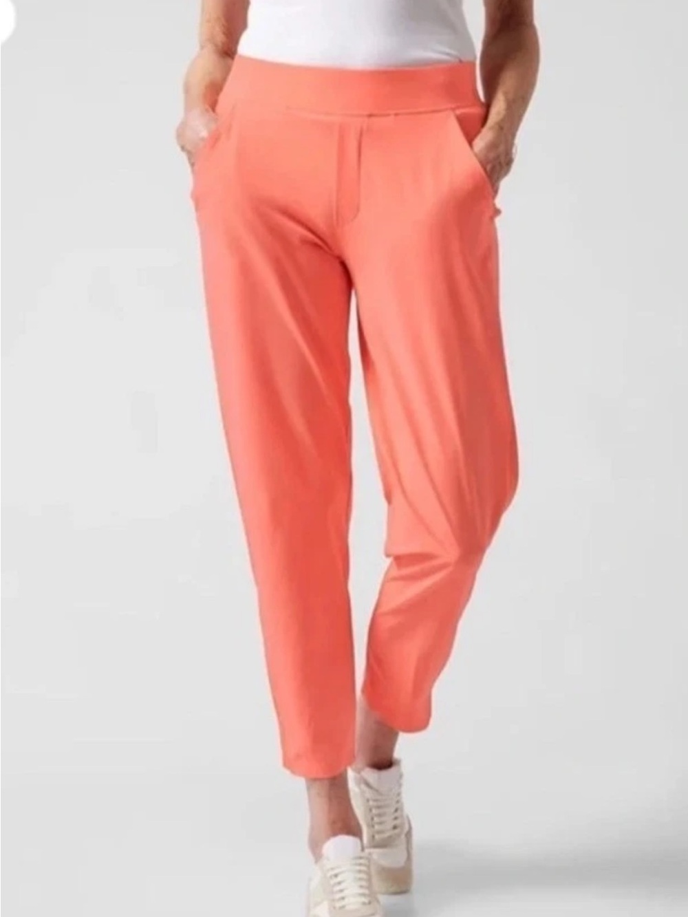 Athleta Brooklyn Ankle Pants- Coral Pink
